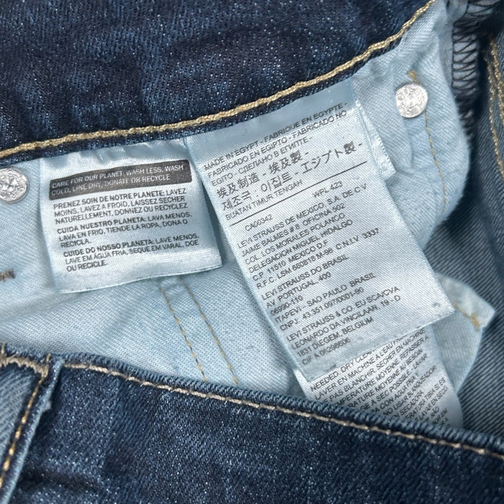 Levi's 510 Denim Jeans Mens 31x32 Blue Skinny Fit Stretch workwear dark wash - Picture 5 of 16